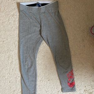 Nike grey capri leggings. Size: Small.